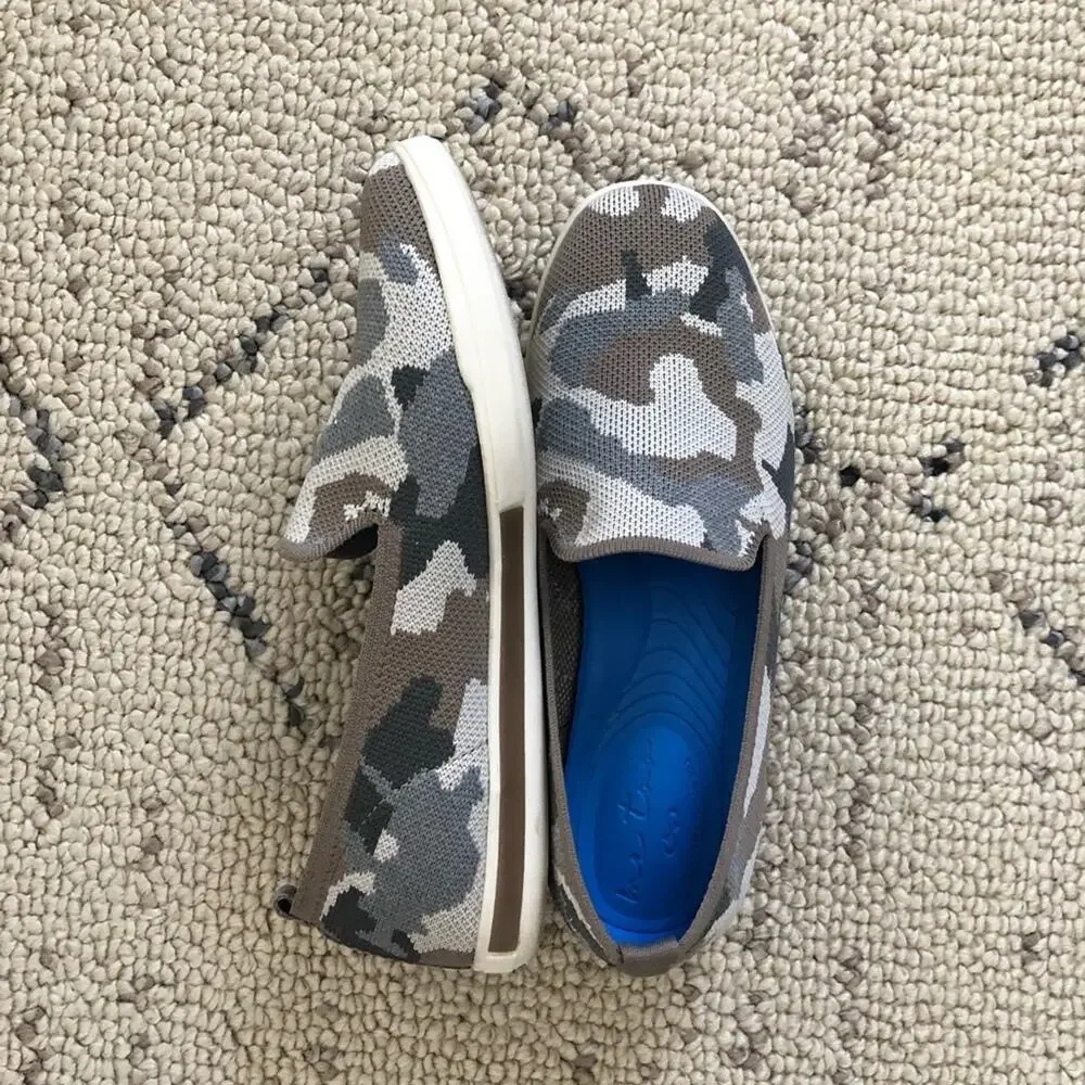Me Too Recycled Upper Slip-Ons Eden Camo Print Size 6 Wide Summer Mesh - Picture 5 of 7